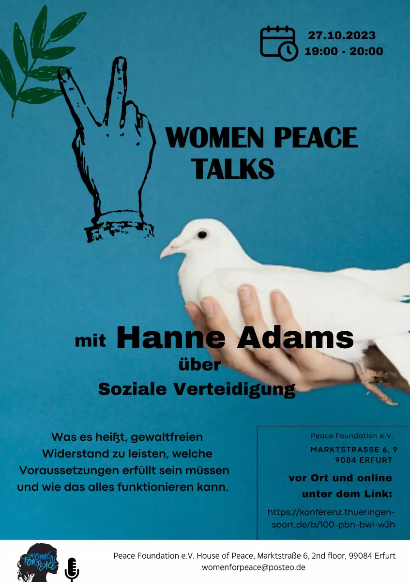 Women Peace Talks – Hanne Adams